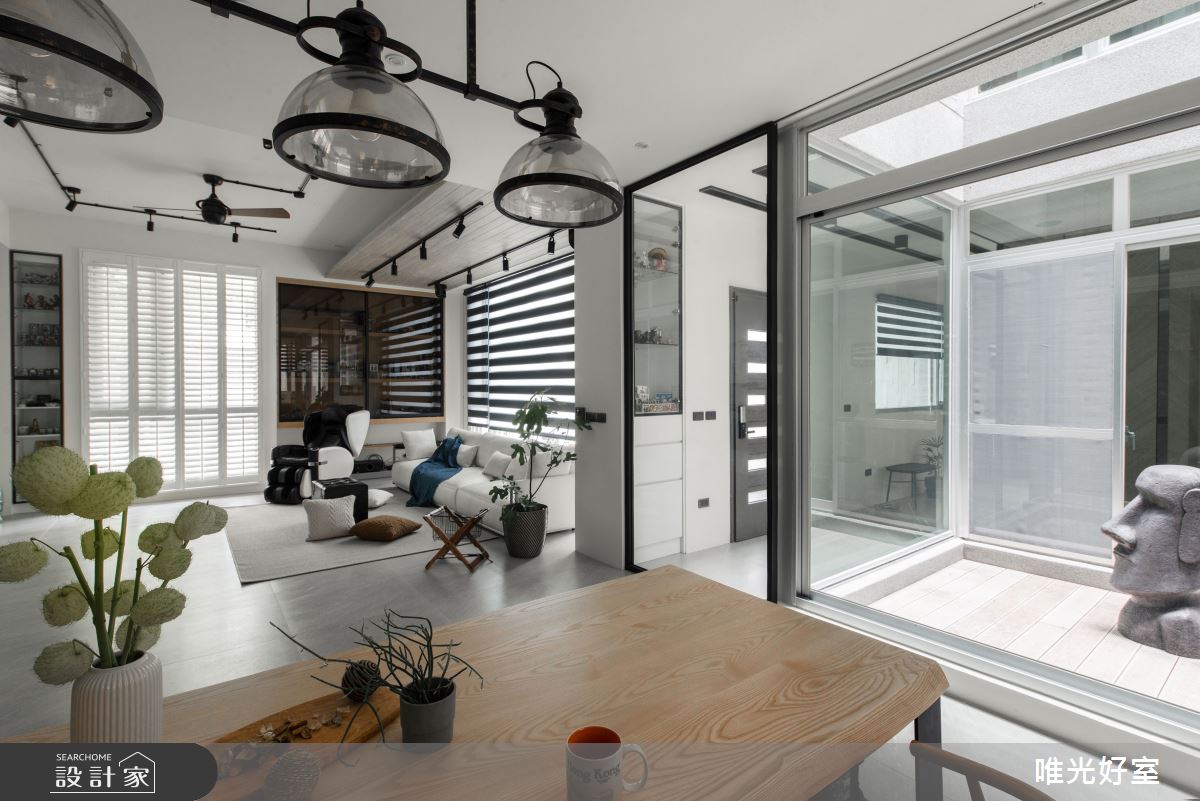 85坪預售屋＿工業風客廳餐廳案例圖片＿唯光好室 VHouse＿唯光好室_Box of Light之5