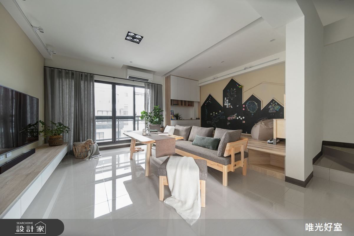 45坪預售屋＿現代風客廳案例圖片＿唯光好室 VHouse＿唯光好室_午后奶茶之7