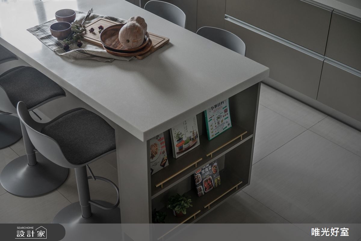 45坪預售屋＿現代風餐廳廚房中島案例圖片＿唯光好室 VHouse＿唯光好室_午后奶茶之15
