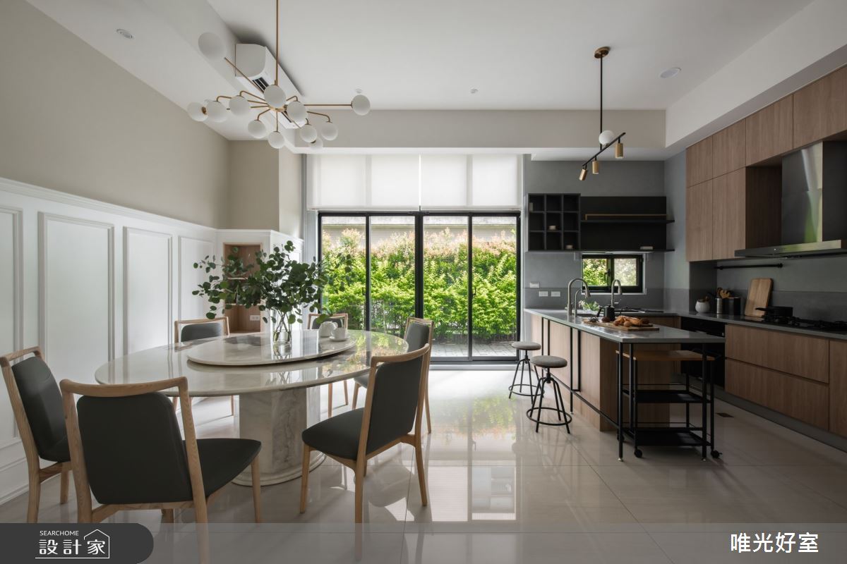 89坪中古屋(5~15年)＿混搭風餐廳廚房中島案例圖片＿唯光好室 VHouse＿唯光好室_田園初心 Back Country House之9