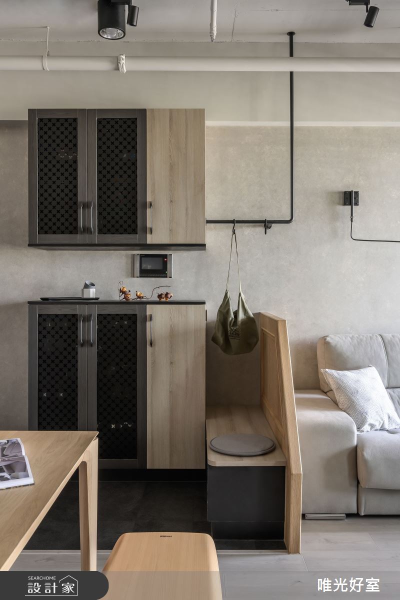 26坪預售屋＿混搭風玄關案例圖片＿唯光好室 VHouse＿唯光好室_黑糖咖啡之3