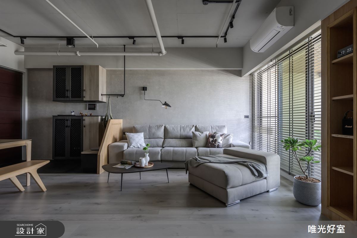 26坪預售屋＿混搭風玄關客廳案例圖片＿唯光好室 VHouse＿唯光好室_黑糖咖啡之9