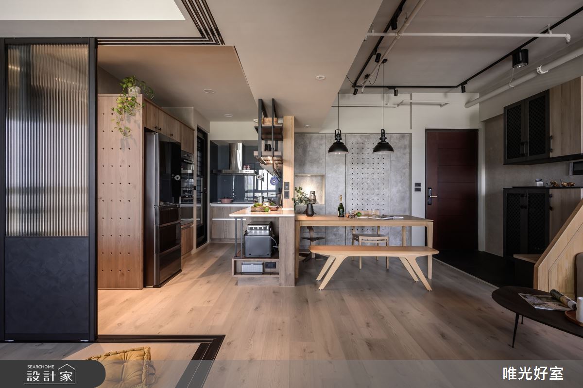 26坪預售屋＿混搭風餐廳廚房中島案例圖片＿唯光好室 VHouse＿唯光好室_黑糖咖啡之7