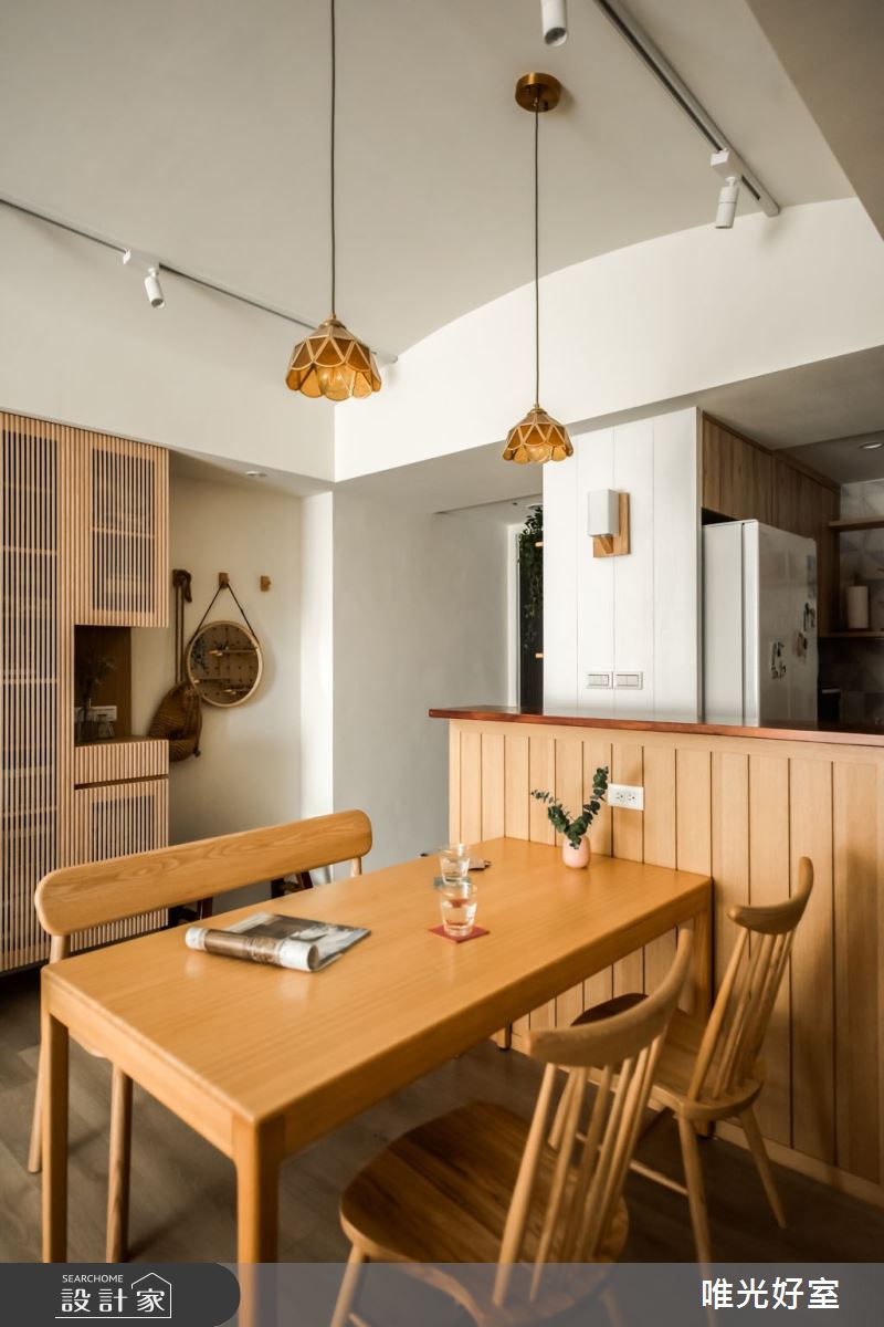 22坪預售屋＿日式無印風餐廳中島案例圖片＿唯光好室 VHouse＿唯光好室_自然風格日光宅之11