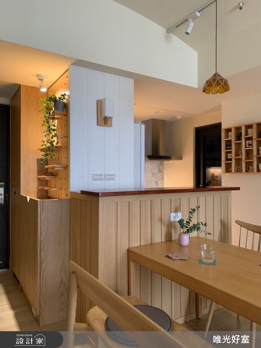 22坪預售屋＿日式無印風玄關餐廳中島案例圖片＿唯光好室 VHouse＿唯光好室_自然風格日光宅之12