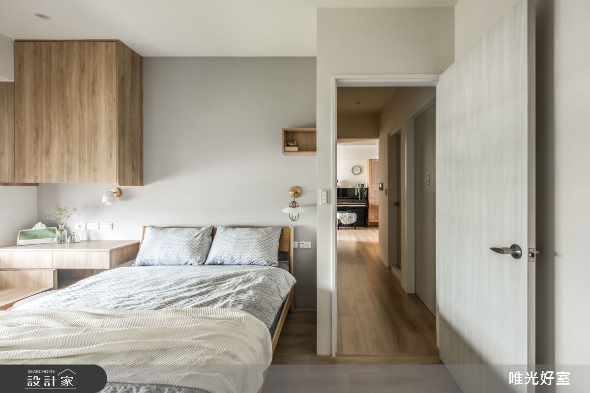 22坪預售屋＿日式無印風臥室案例圖片＿唯光好室 VHouse＿唯光好室_自然風格日光宅之14