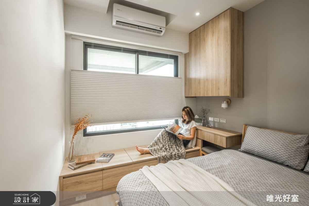 22坪預售屋＿日式無印風臥室臥榻案例圖片＿唯光好室 VHouse＿唯光好室_自然風格日光宅之22