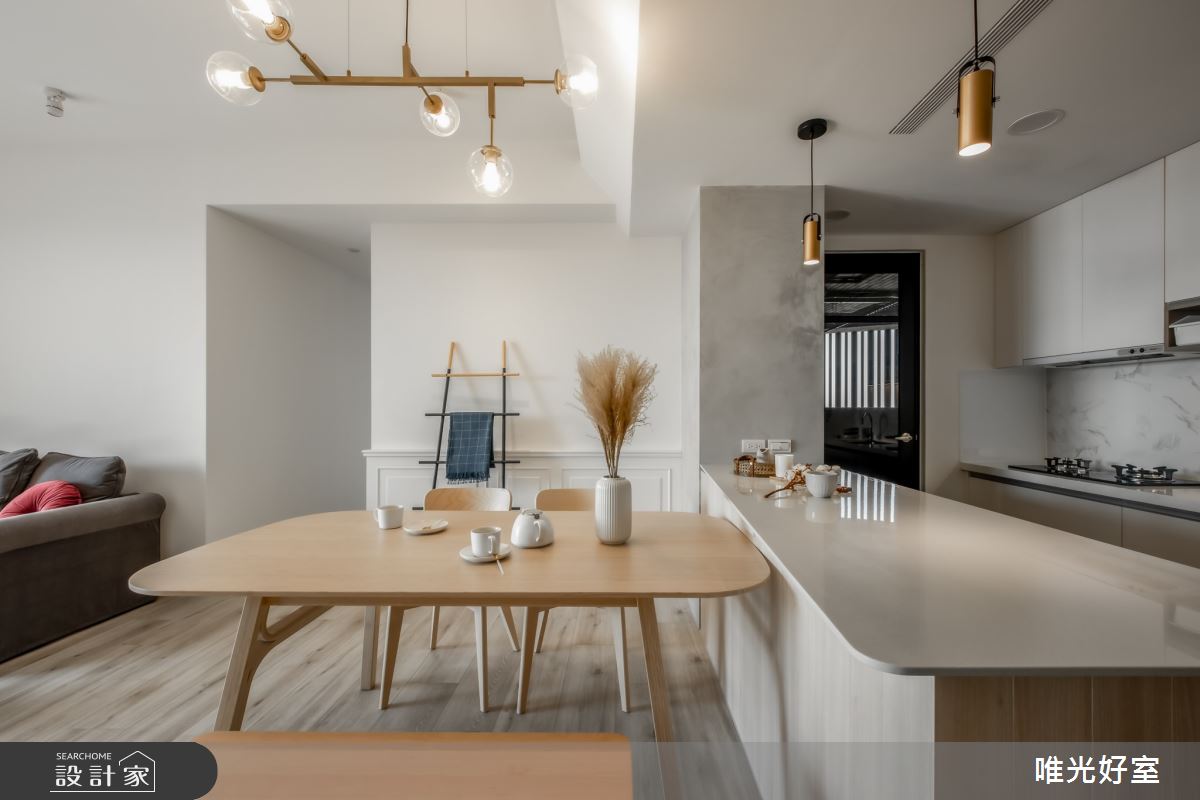 26坪毛胚屋＿混搭風餐廳廚房中島案例圖片＿唯光好室 VHouse＿唯光好室_小憩之19