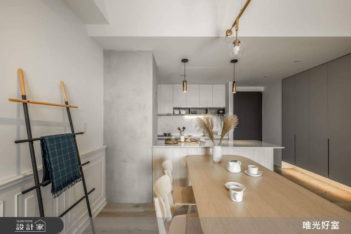 26坪毛胚屋＿混搭風玄關餐廳廚房中島案例圖片＿唯光好室 VHouse＿唯光好室_小憩之23