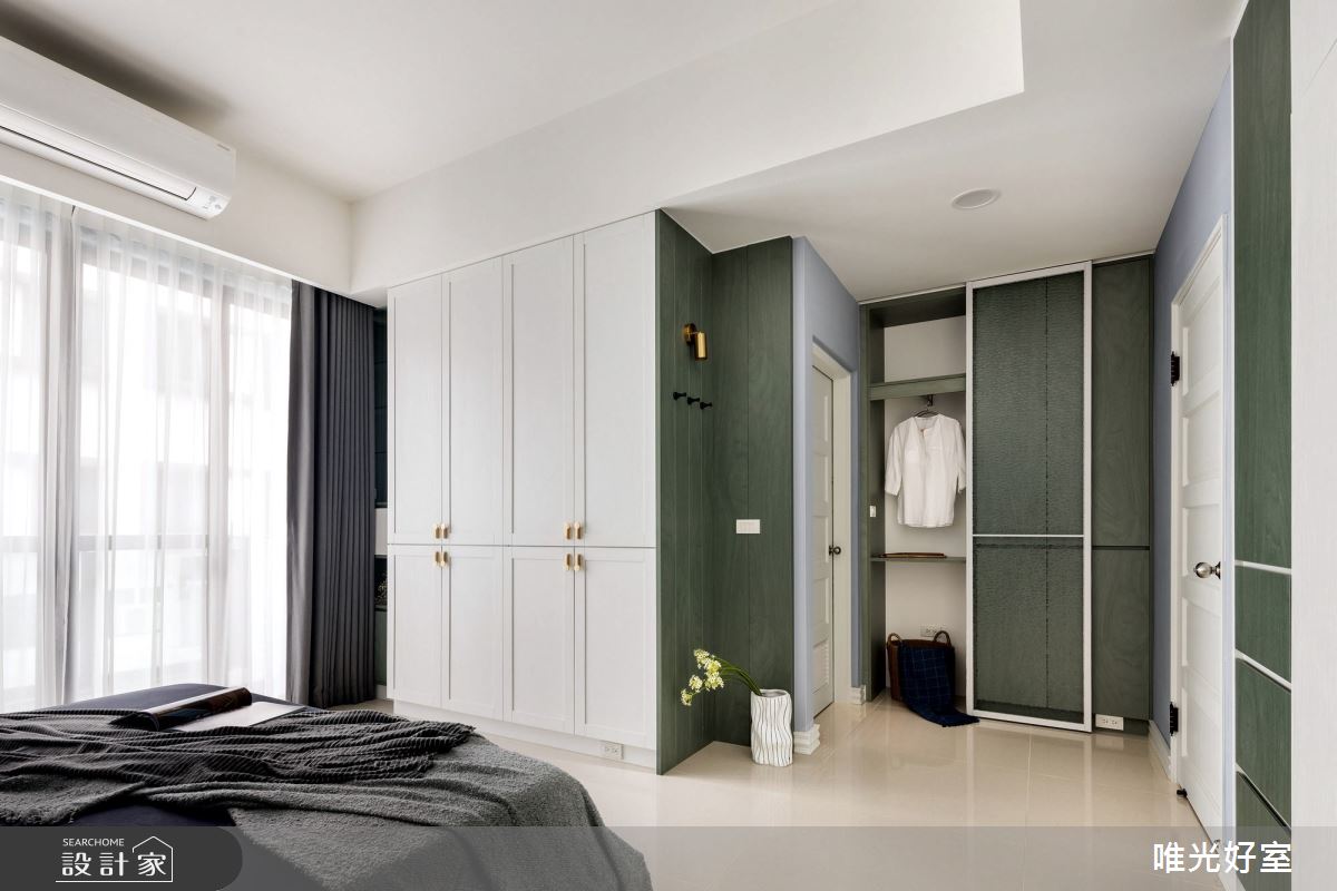 50坪新成屋(5年以下)＿典雅英倫風臥室案例圖片＿唯光好室 VHouse＿唯光好室_藍調時光之13