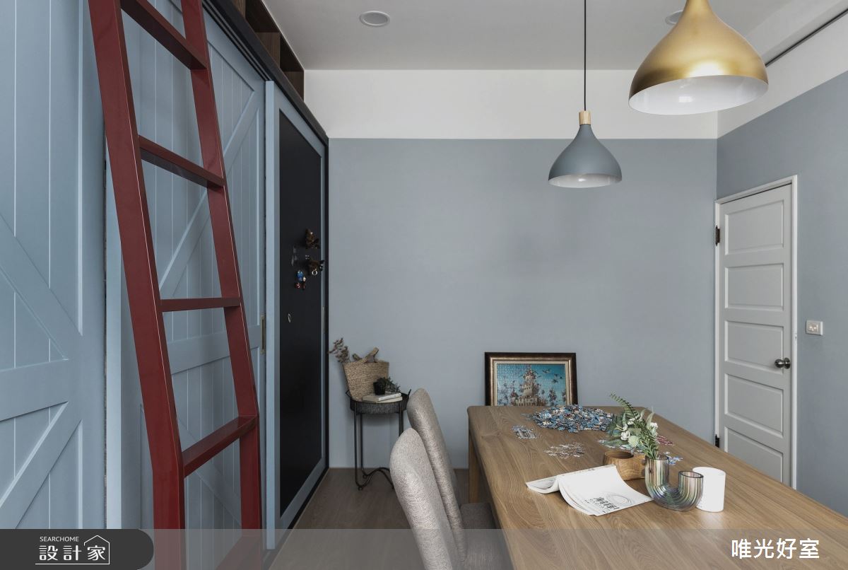 50坪新成屋(5年以下)＿典雅英倫風書房案例圖片＿唯光好室 VHouse＿唯光好室_藍調時光之15