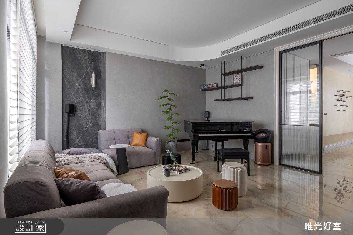 90坪中古屋(5~15年)＿現代工業風客廳案例圖片＿唯光好室 VHouse＿唯光好室_天堂漫舞之4