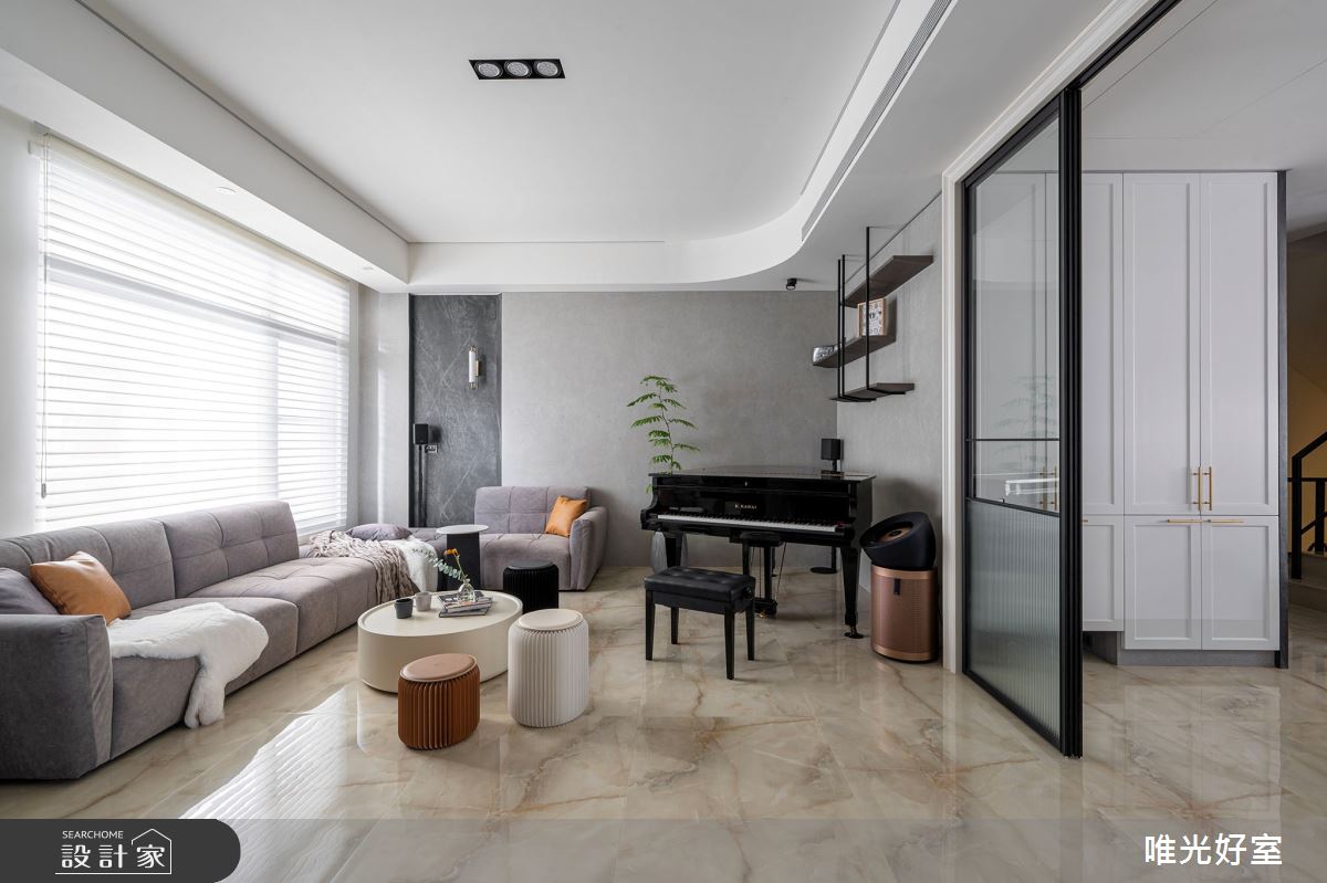 90坪中古屋(5~15年)＿現代工業風客廳案例圖片＿唯光好室 VHouse＿唯光好室_天堂漫舞之3