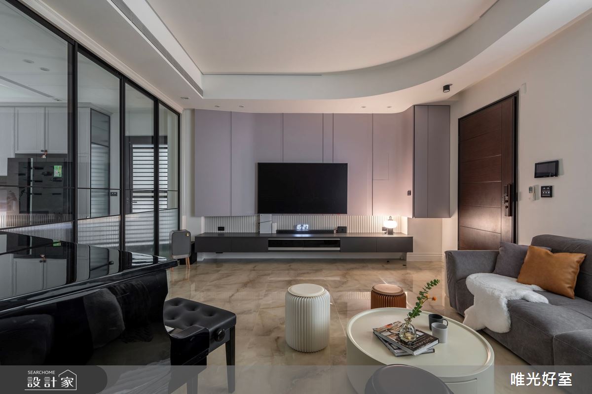 90坪中古屋(5~15年)＿現代工業風玄關客廳案例圖片＿唯光好室 VHouse＿唯光好室_天堂漫舞之1