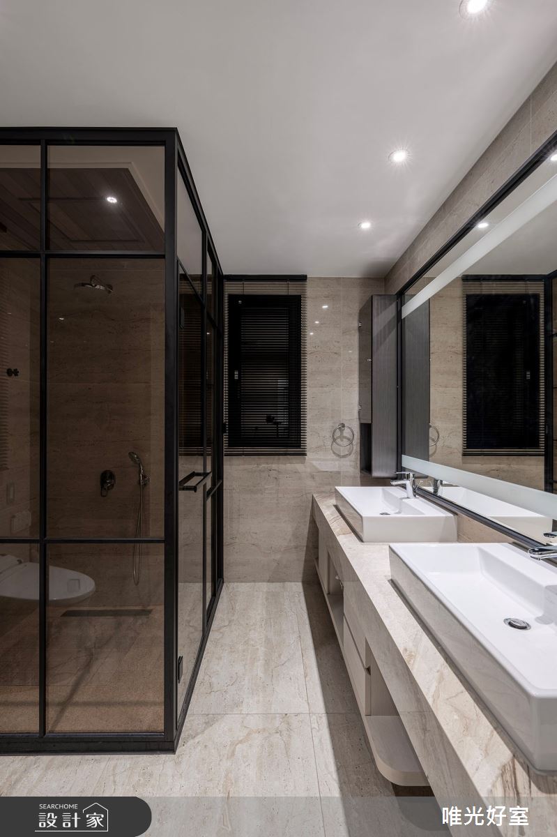 90坪中古屋(5~15年)＿現代工業風浴室案例圖片＿唯光好室 VHouse＿唯光好室_天堂漫舞之11