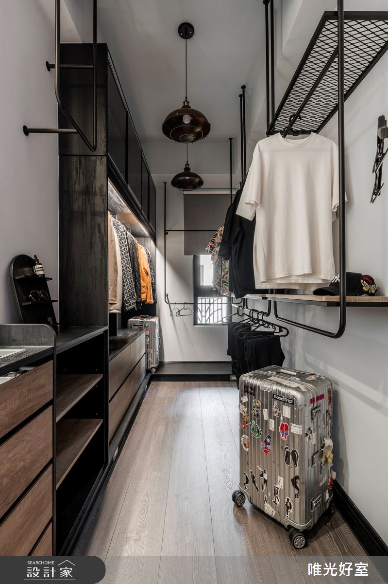 90坪中古屋(5~15年)＿現代工業風更衣間案例圖片＿唯光好室 VHouse＿唯光好室_天堂漫舞之21