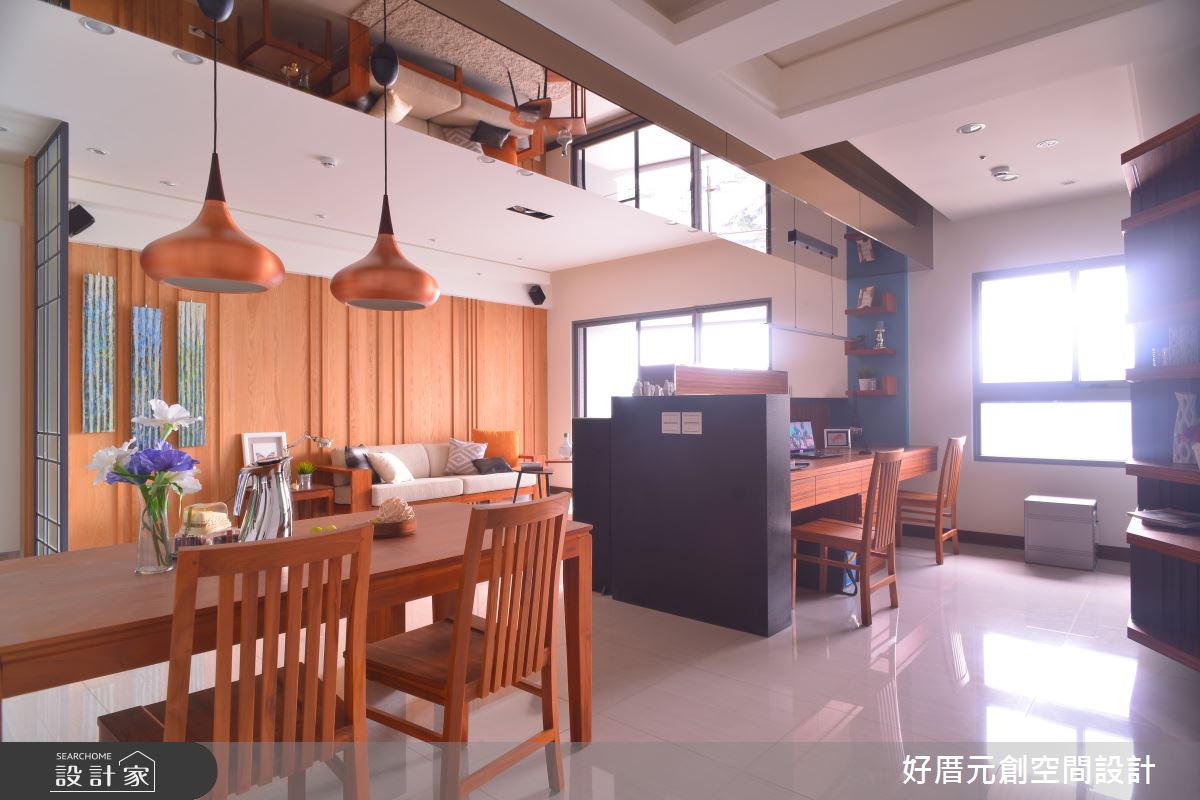 43坪新成屋(5年以下)＿日式人文風客廳餐廳書房工作區案例圖片＿好厝元創設計有限公司＿05.Lin house日式人文風_好厝元創之3
