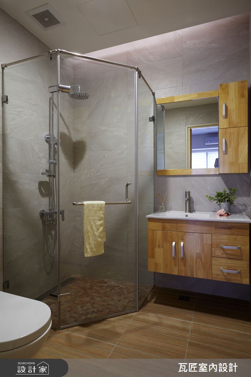 45坪新成屋(5年以下)＿日式人文風浴室案例圖片＿瓦匠室內裝修工程有限公司＿瓦匠_玩轉生活【2022 美國TITAN AWARDS 金獎】之13