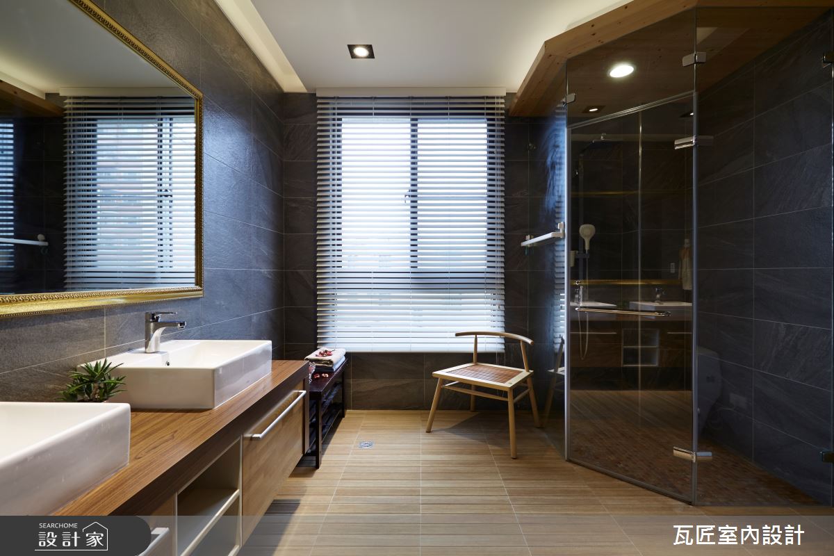 45坪新成屋(5年以下)＿日式人文風浴室案例圖片＿瓦匠室內裝修工程有限公司＿瓦匠_玩轉生活【2022 美國TITAN AWARDS 金獎】之15