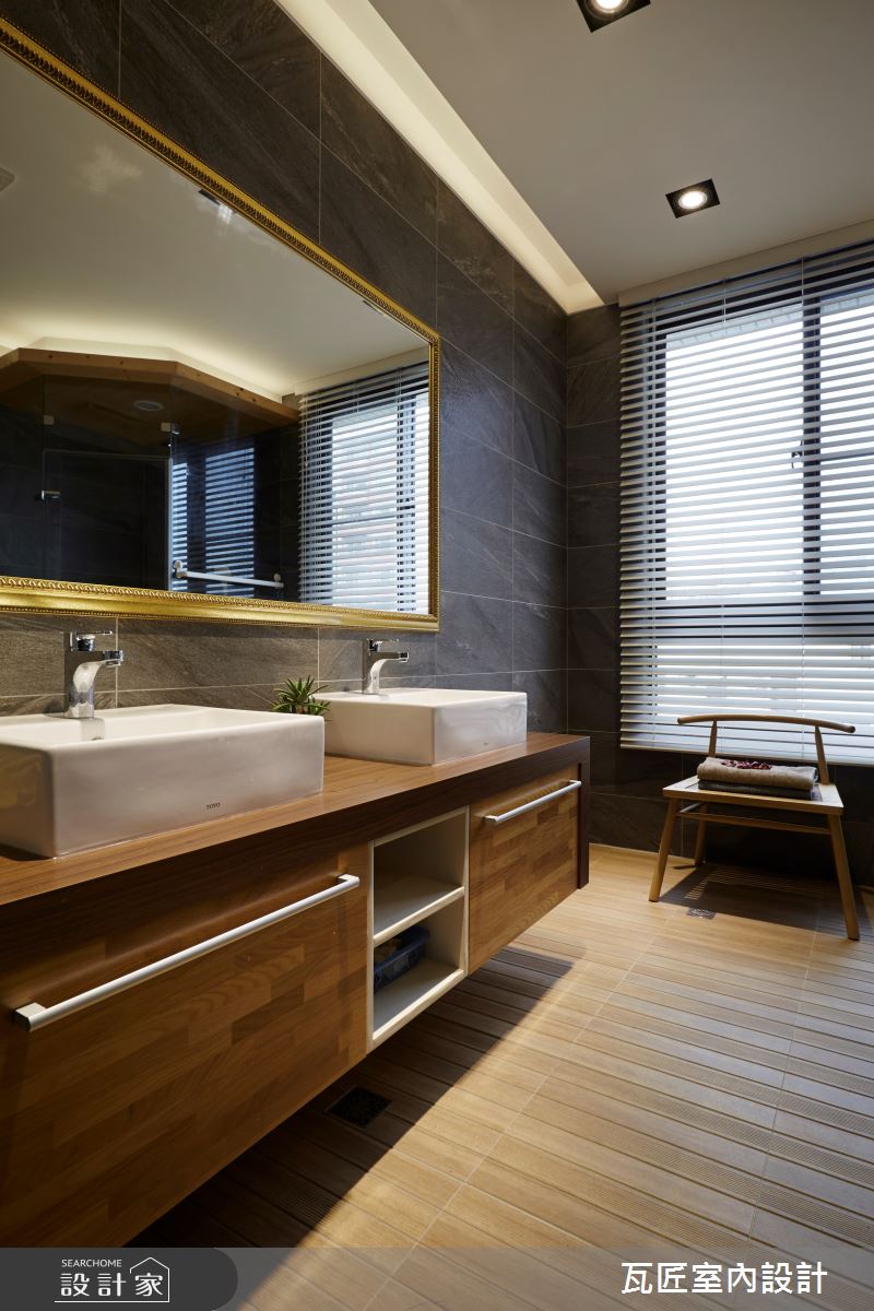 45坪新成屋(5年以下)＿日式人文風浴室案例圖片＿瓦匠室內裝修工程有限公司＿瓦匠_玩轉生活【2022 美國TITAN AWARDS 金獎】之14