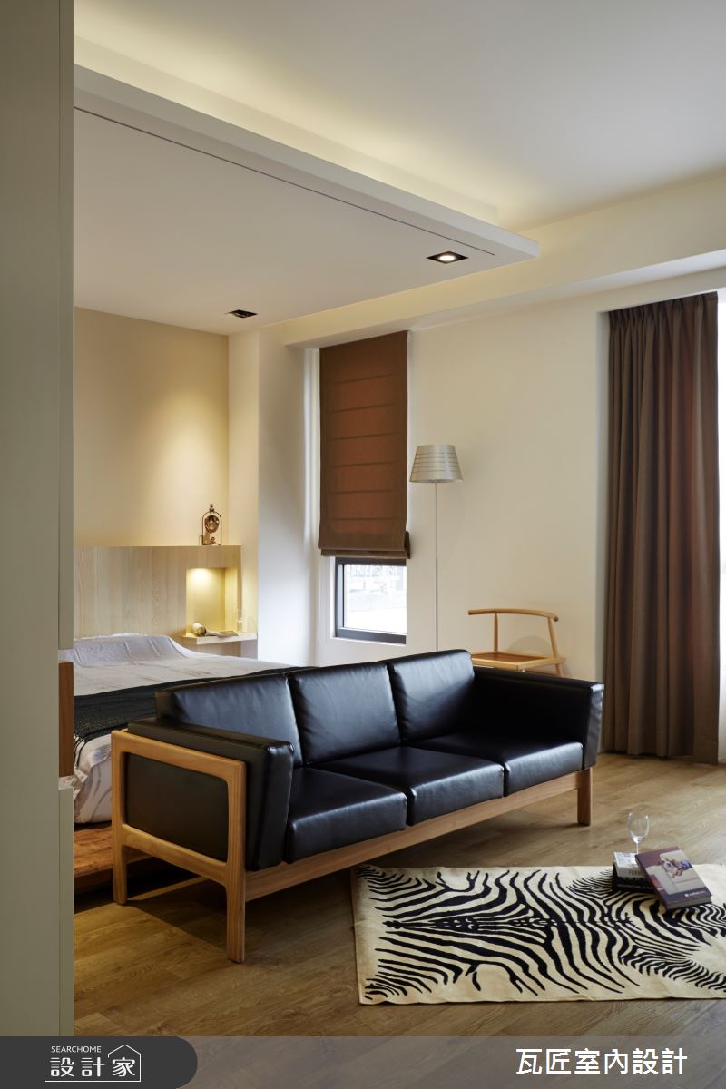 45坪新成屋(5年以下)＿日式人文風臥室案例圖片＿瓦匠室內裝修工程有限公司＿瓦匠_玩轉生活【2022 美國TITAN AWARDS 金獎】之16