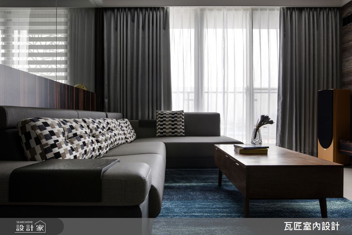 32坪新成屋(5年以下)＿現代風客廳案例圖片＿瓦匠室內裝修工程有限公司＿瓦匠_默．墨之4
