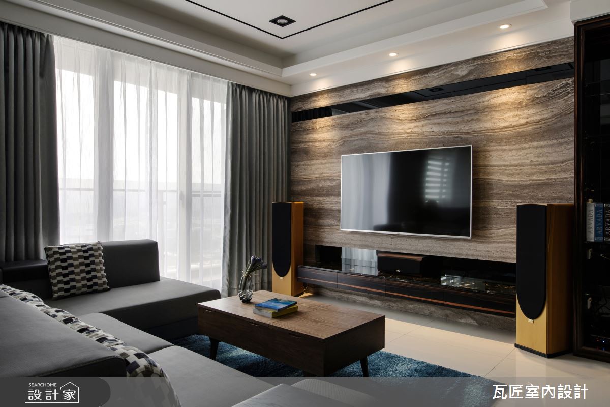 32坪新成屋(5年以下)＿現代風客廳案例圖片＿瓦匠室內裝修工程有限公司＿瓦匠_默．墨之6
