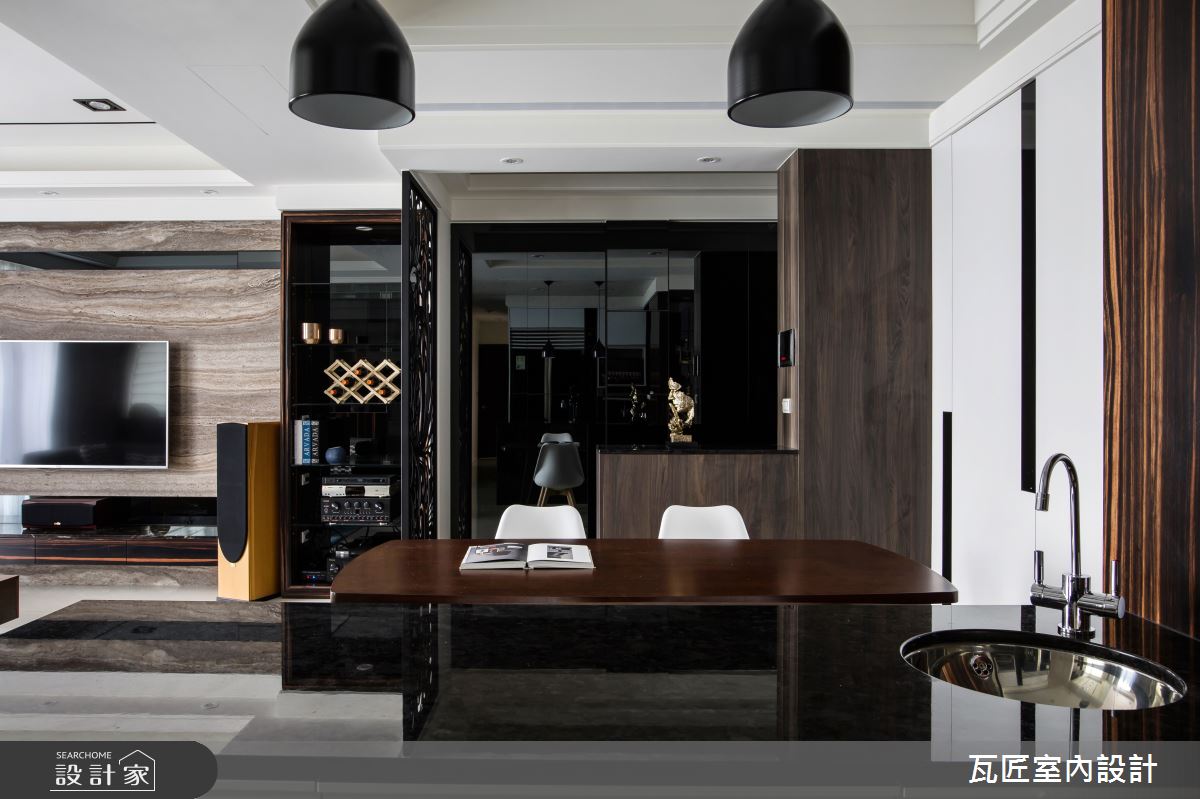 32坪新成屋(5年以下)＿現代風餐廳中島案例圖片＿瓦匠室內裝修工程有限公司＿瓦匠_默．墨之16