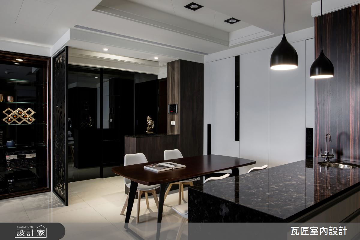 32坪新成屋(5年以下)＿現代風餐廳中島案例圖片＿瓦匠室內裝修工程有限公司＿瓦匠_默．墨之15