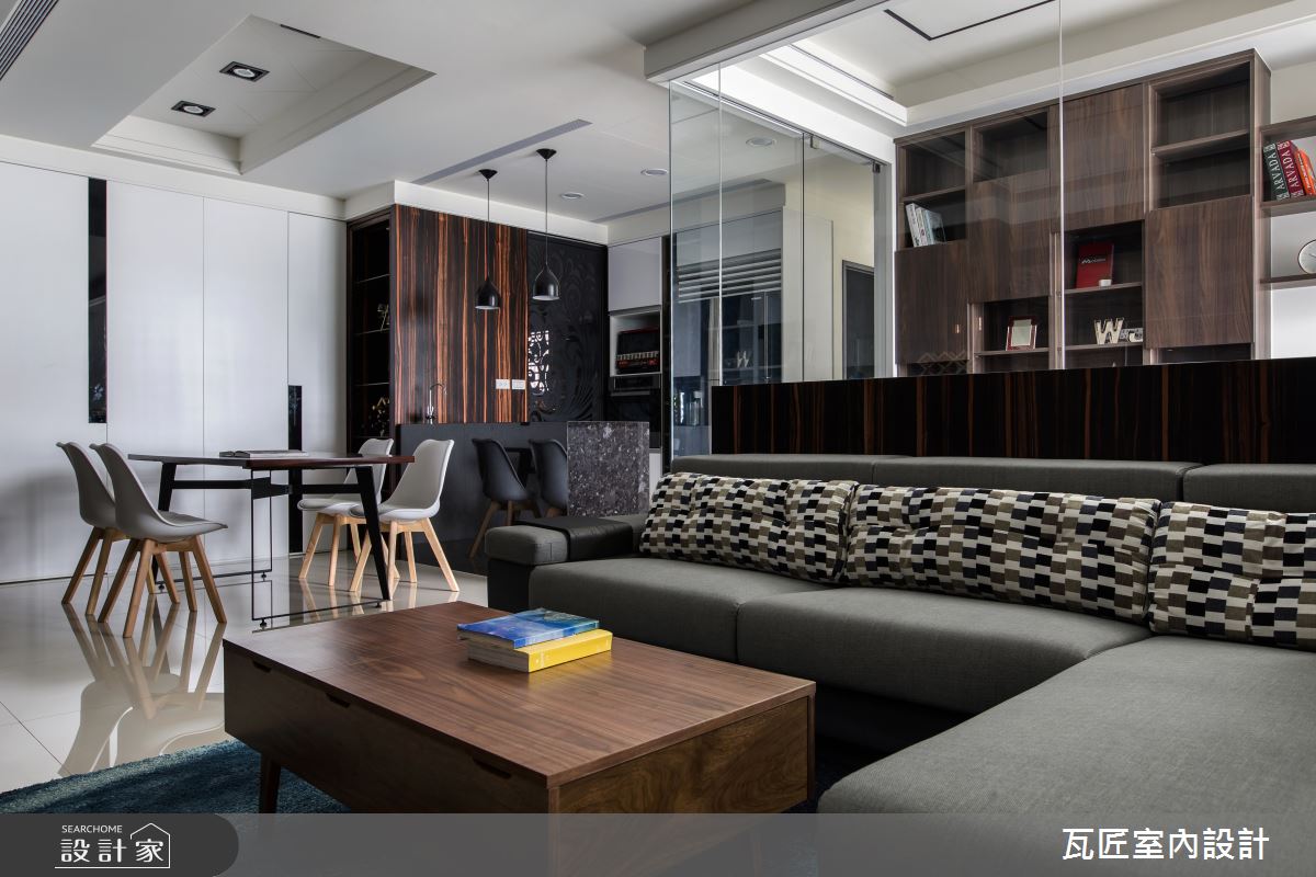32坪新成屋(5年以下)＿現代風客廳餐廳案例圖片＿瓦匠室內裝修工程有限公司＿瓦匠_默．墨之11