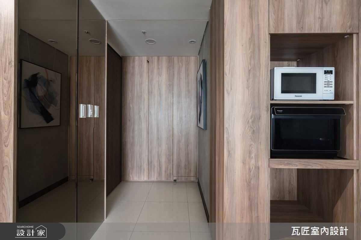 23坪新成屋(5年以下)＿現代風玄關案例圖片＿瓦匠室內裝修工程有限公司＿瓦匠_寓逸【2022 柏林Berlin城市設計獎 shortlist】之2
