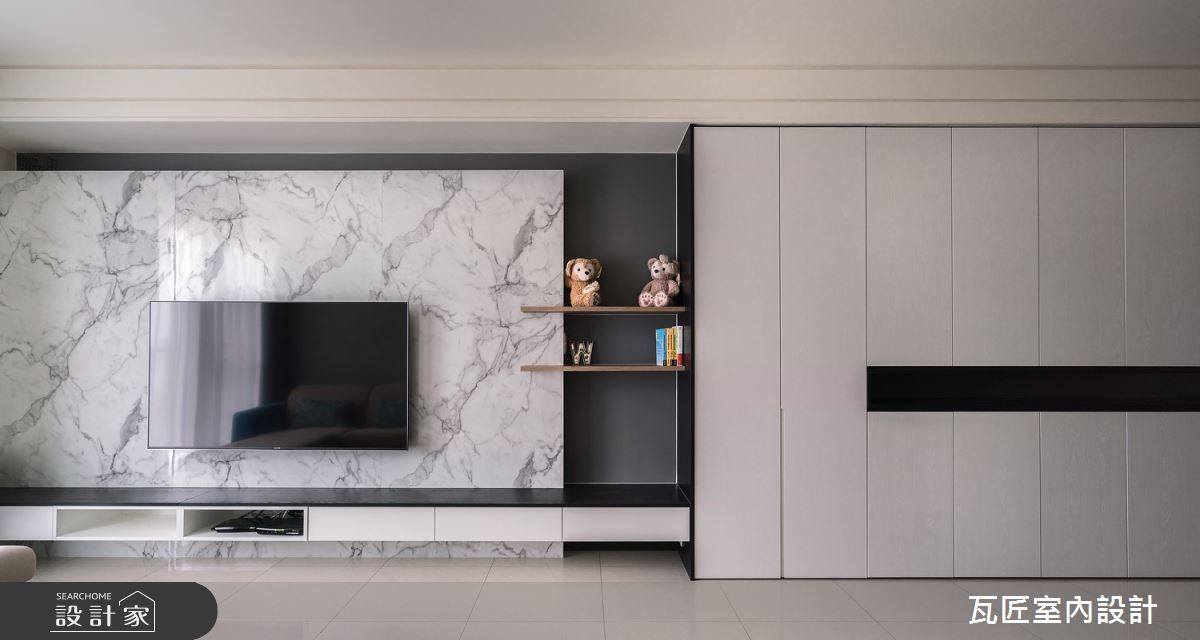 23坪新成屋(5年以下)＿現代風客廳案例圖片＿瓦匠室內裝修工程有限公司＿瓦匠_寓逸【2022 柏林Berlin城市設計獎 shortlist】之6