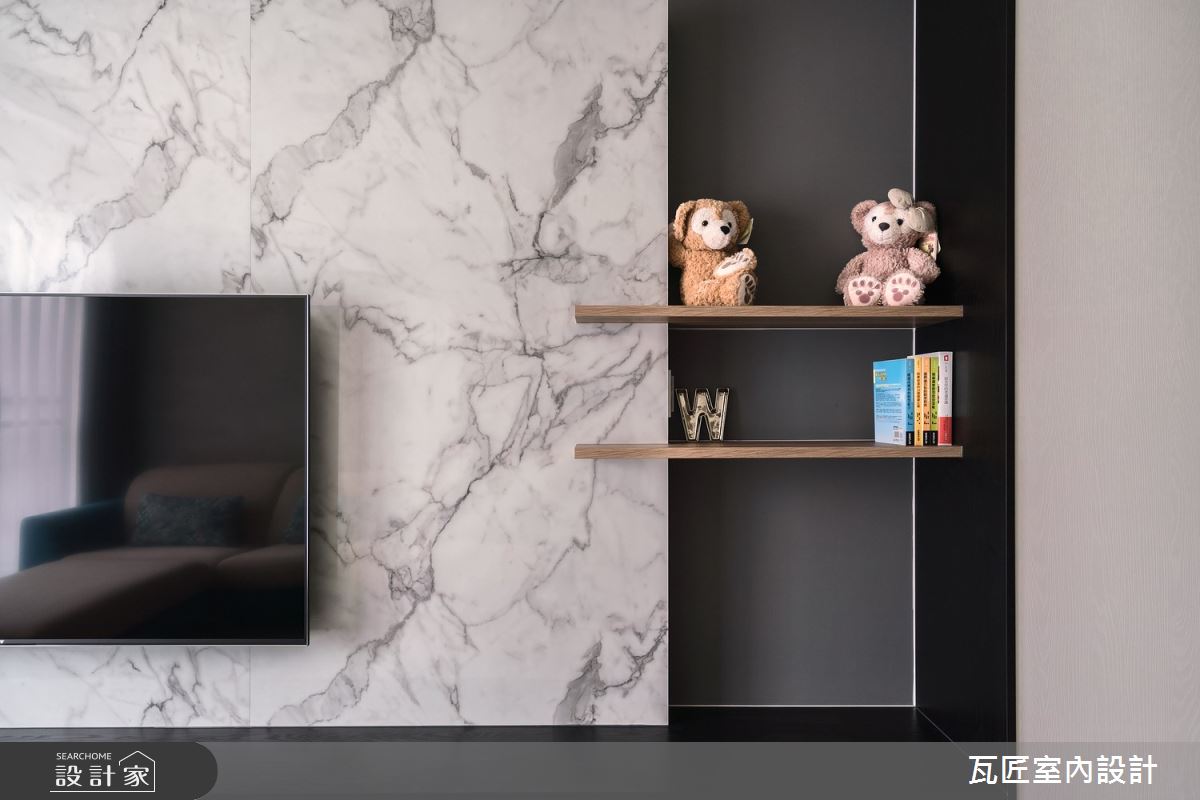 23坪新成屋(5年以下)＿現代風客廳案例圖片＿瓦匠室內裝修工程有限公司＿瓦匠_寓逸【2022 柏林Berlin城市設計獎 shortlist】之8