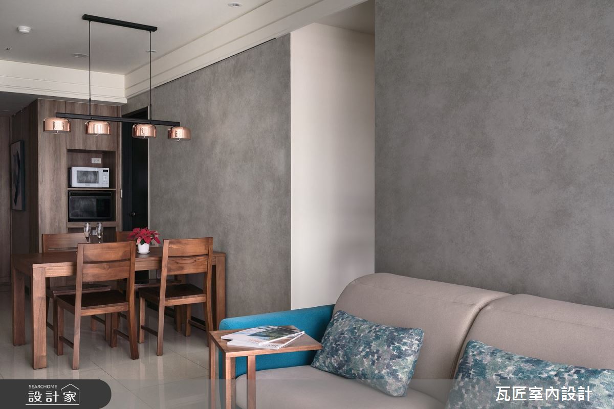 23坪新成屋(5年以下)＿現代風客廳餐廳案例圖片＿瓦匠室內裝修工程有限公司＿瓦匠_寓逸【2022 柏林Berlin城市設計獎 shortlist】之11
