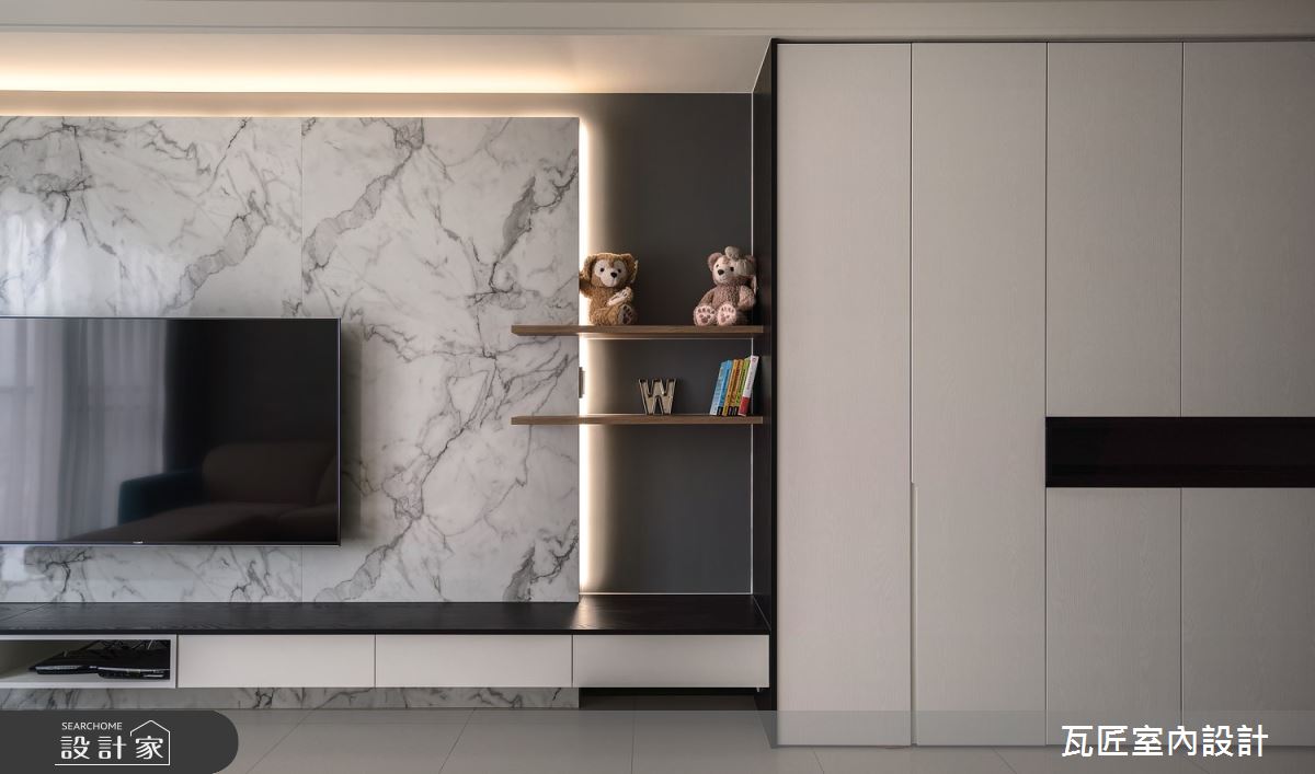 23坪新成屋(5年以下)＿現代風客廳案例圖片＿瓦匠室內裝修工程有限公司＿瓦匠_寓逸【2022 柏林Berlin城市設計獎 shortlist】之7
