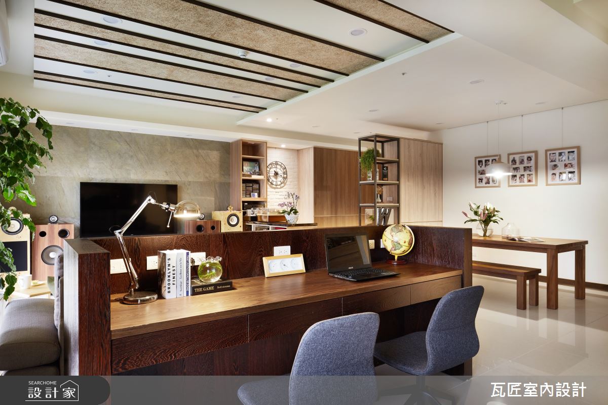 47坪新成屋(5年以下)＿北歐風客廳書房工作區案例圖片＿瓦匠室內裝修工程有限公司＿瓦匠_樂．活之13