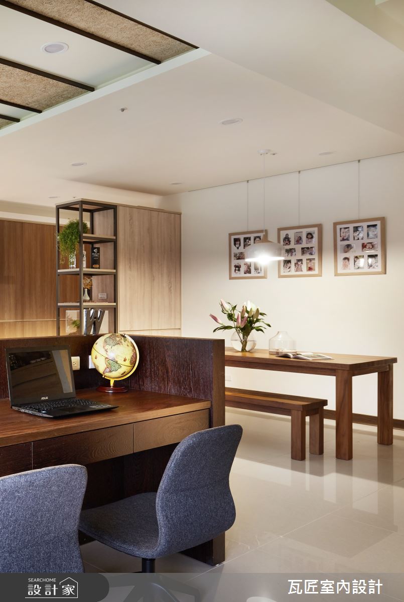 47坪新成屋(5年以下)＿北歐風餐廳書房工作區案例圖片＿瓦匠室內裝修工程有限公司＿瓦匠_樂．活之14