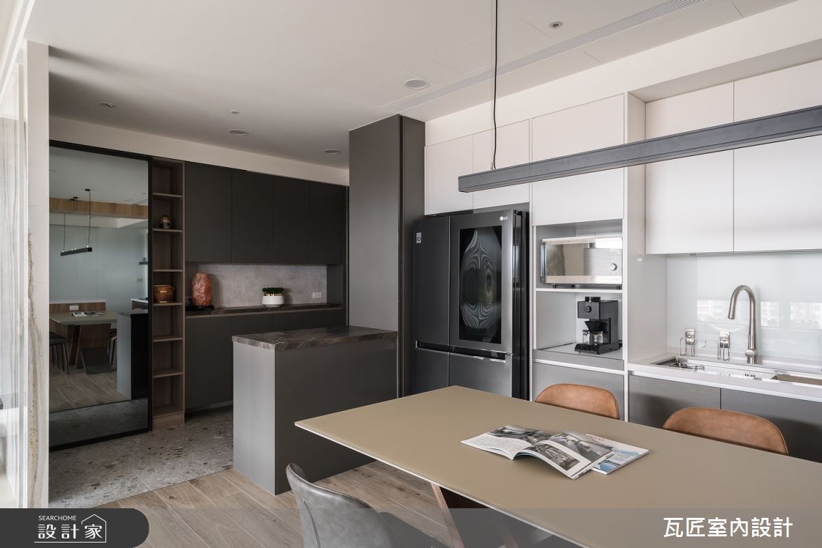 37坪新成屋(5年以下)＿現代風餐廳案例圖片＿瓦匠室內裝修工程有限公司＿瓦匠_清逸原粹【2023 美國繆思設計大獎 Muse Design Awards】之11
