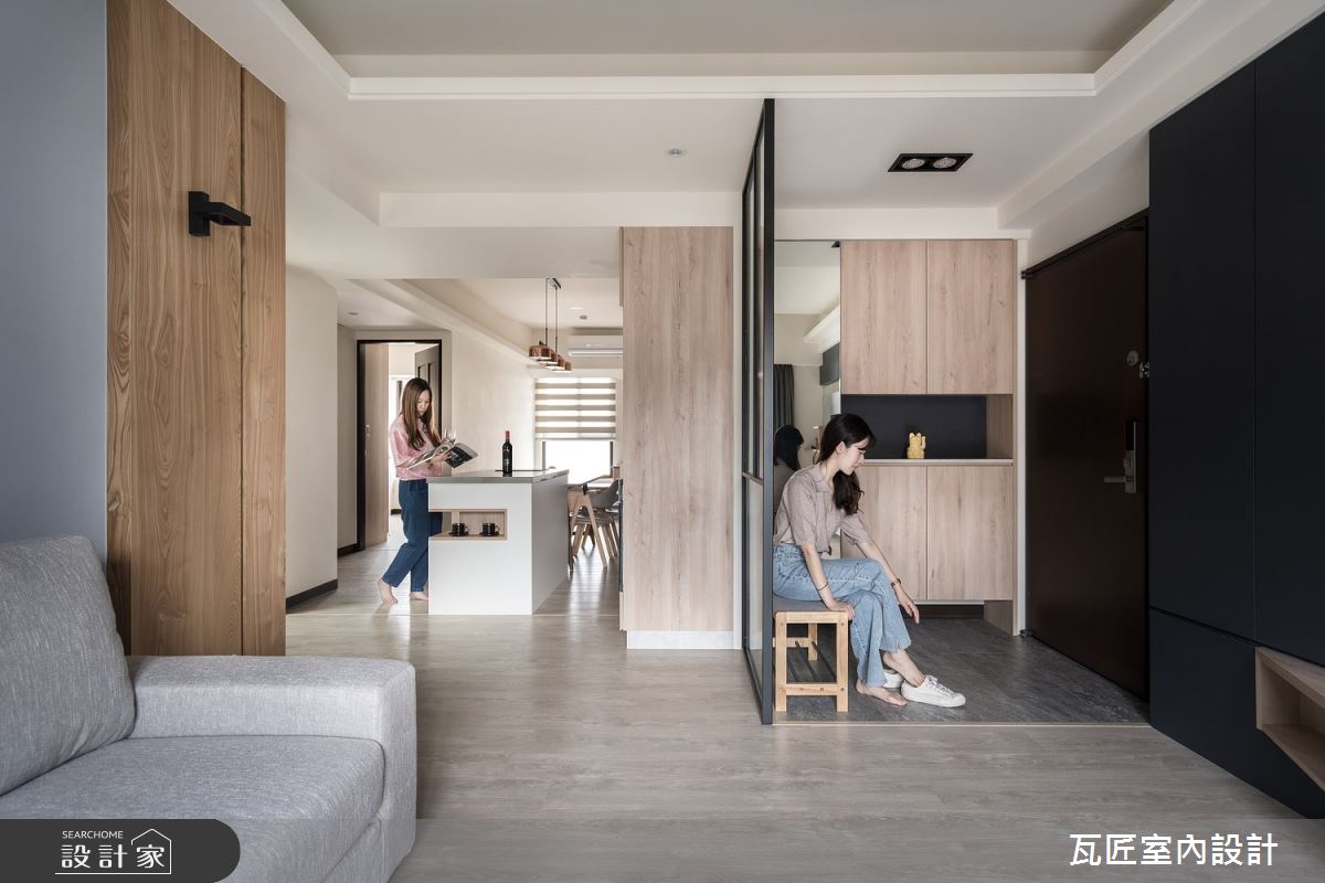 23坪新成屋(5年以下)＿日式風玄關客廳餐廳中島案例圖片＿瓦匠室內裝修工程有限公司＿瓦匠_遇見鴻築之8