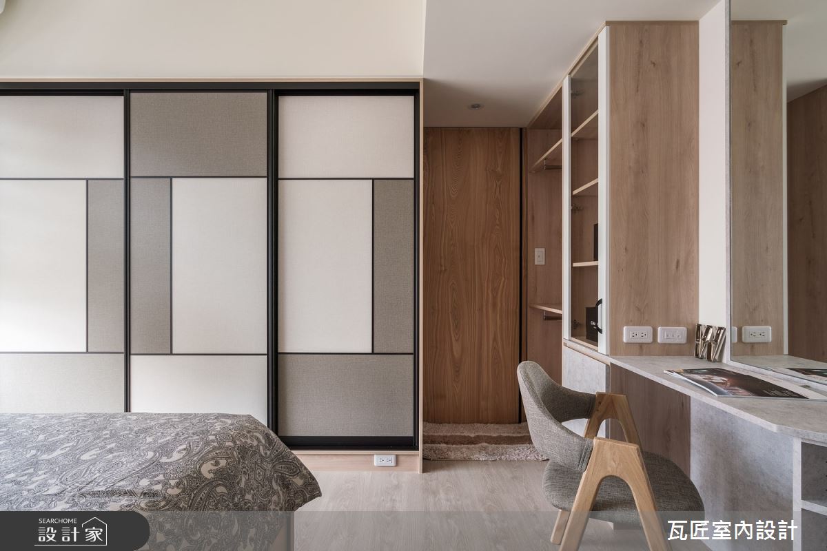 23坪新成屋(5年以下)＿日式風臥室案例圖片＿瓦匠室內裝修工程有限公司＿瓦匠_遇見鴻築之15