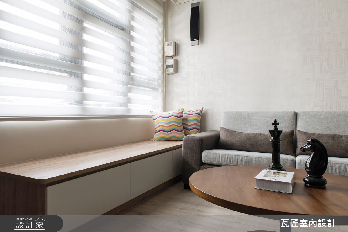 88坪新成屋(5年以下)＿北歐風客廳臥榻案例圖片＿瓦匠室內裝修工程有限公司＿瓦匠_翰林皇居之1