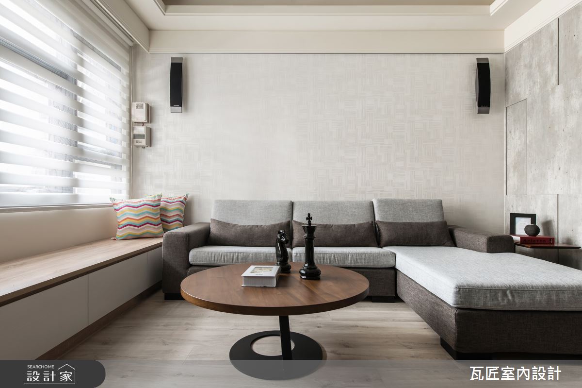 88坪新成屋(5年以下)＿北歐風客廳臥榻案例圖片＿瓦匠室內裝修工程有限公司＿瓦匠_翰林皇居之2