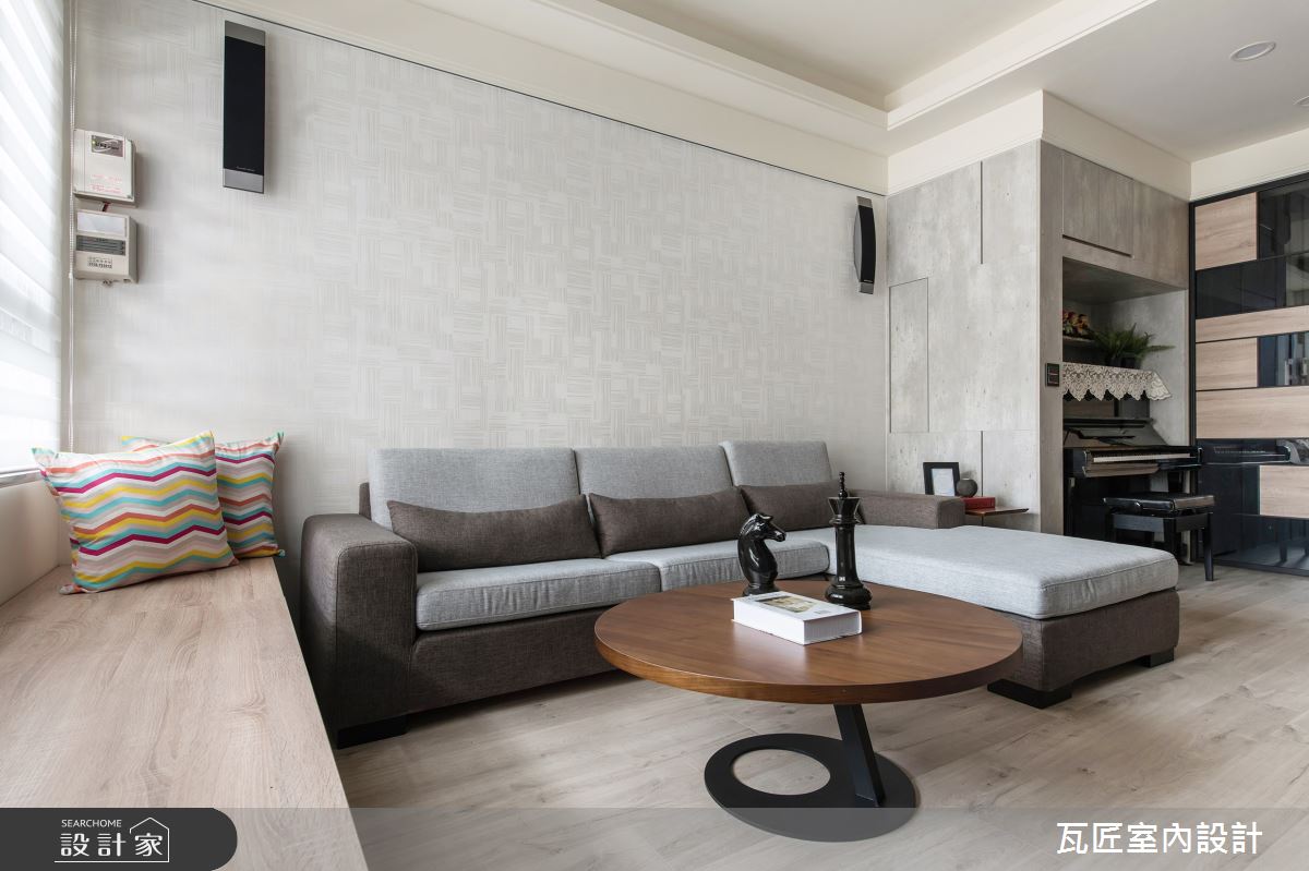 88坪新成屋(5年以下)＿北歐風客廳臥榻案例圖片＿瓦匠室內裝修工程有限公司＿瓦匠_翰林皇居之3