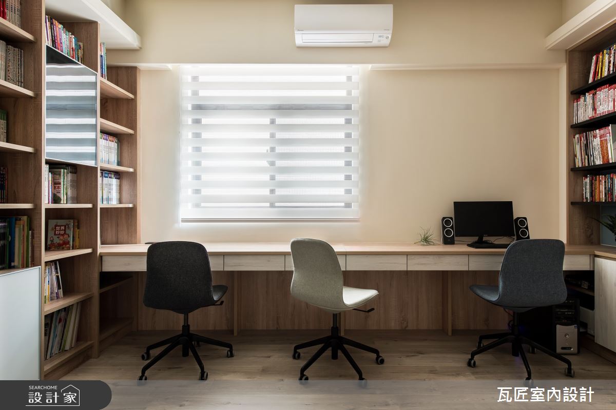 88坪新成屋(5年以下)＿北歐風書房案例圖片＿瓦匠室內裝修工程有限公司＿瓦匠_翰林皇居之40