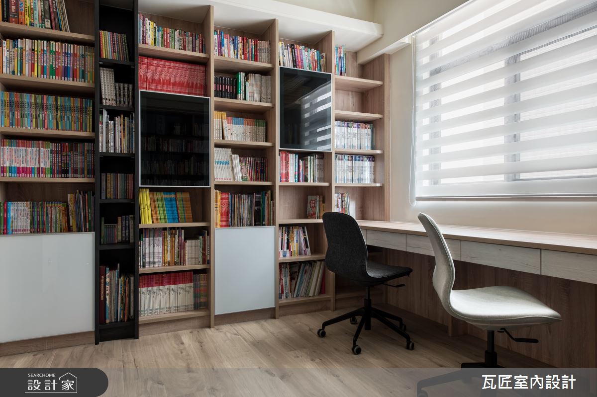 88坪新成屋(5年以下)＿北歐風書房案例圖片＿瓦匠室內裝修工程有限公司＿瓦匠_翰林皇居之42