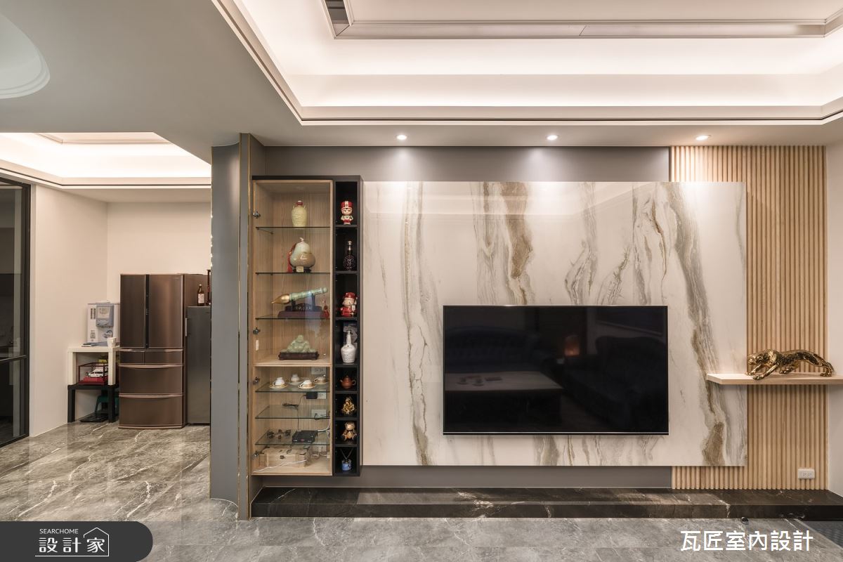 68坪中古屋(5~15年)＿現代風客廳案例圖片＿瓦匠室內裝修工程有限公司＿瓦匠_觀音透天之5