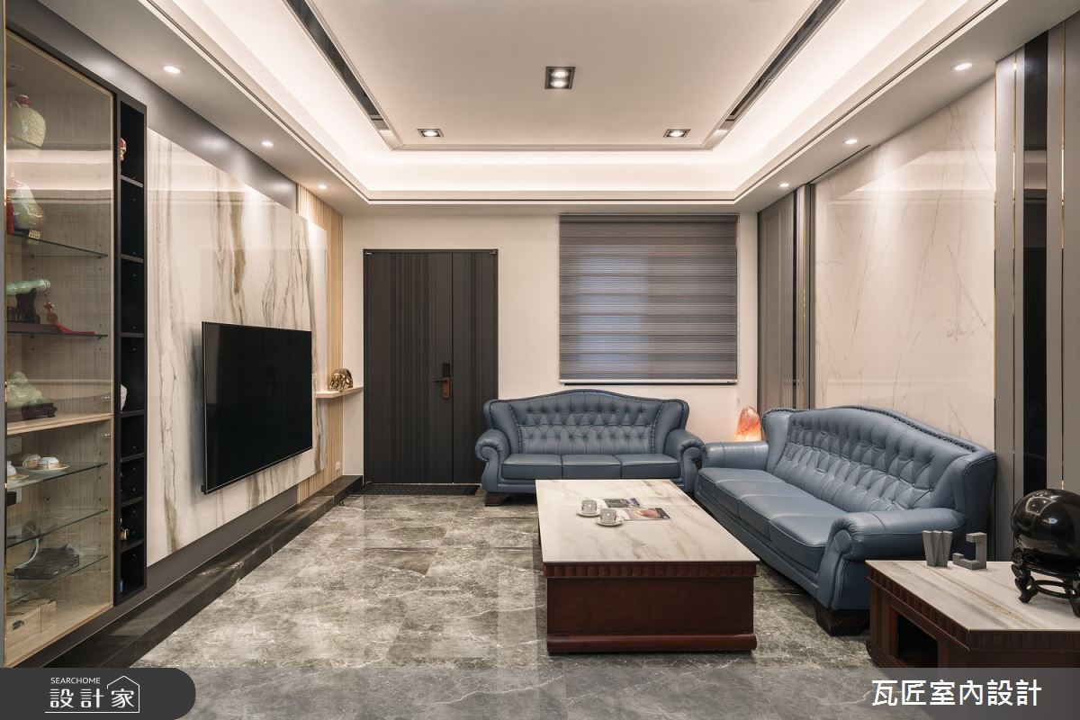 68坪中古屋(5~15年)＿現代風客廳案例圖片＿瓦匠室內裝修工程有限公司＿瓦匠_觀音透天之1