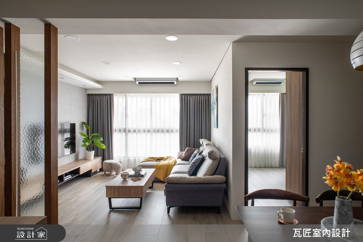 25坪新成屋(5年以下)＿北歐風客廳餐廳案例圖片＿瓦匠室內裝修工程有限公司＿瓦匠_怡然 · 萍居之3