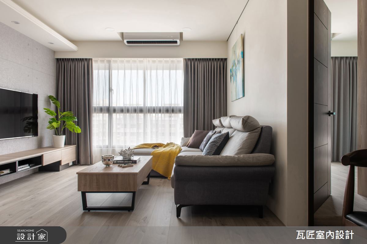 25坪新成屋(5年以下)＿北歐風客廳案例圖片＿瓦匠室內裝修工程有限公司＿瓦匠_怡然 · 萍居之11