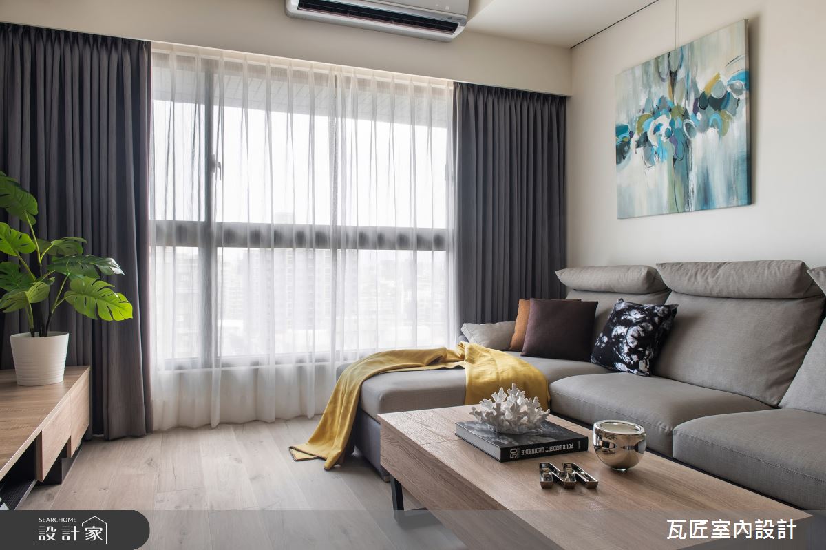 25坪新成屋(5年以下)＿北歐風客廳案例圖片＿瓦匠室內裝修工程有限公司＿瓦匠_怡然 · 萍居之12
